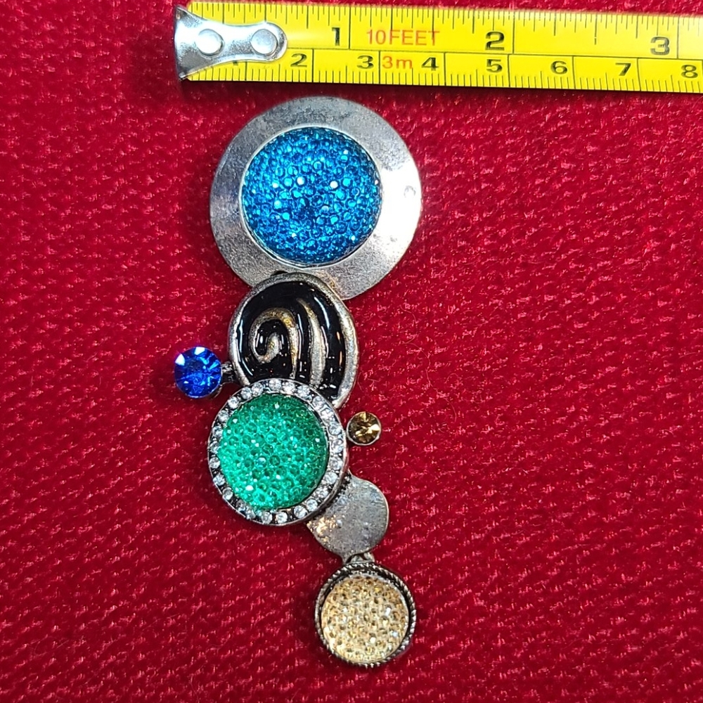 Pendant silver/Black tone with Rhinestones